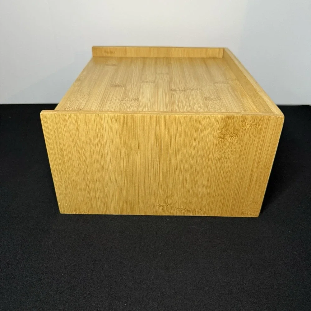 Prosumer's Choice Wooden Desk Organizer With Two Drawers Monitor Display Bamboo*